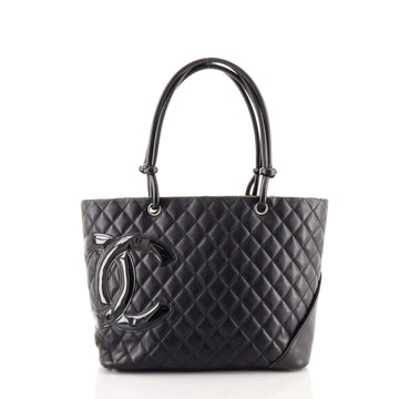 Chanel Cambon Tote Quilted Leather Large