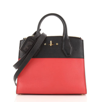 Louis Vuitton City Steamer Handbag Leather PM