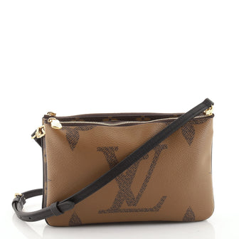 Louis Vuitton Double Zip Pochette Reverse Monogram Giant