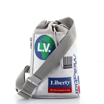 Louis Vuitton Chalk Sling Bag Limited Edition Logo Story Monogram Canvas