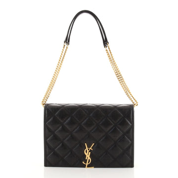 Saint Laurent Becky Shoulder Bag Quilted Leather Small