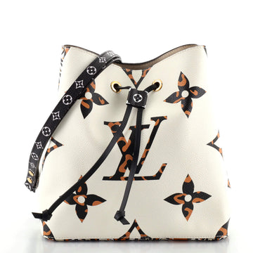 Louis Vuitton NeoNoe Handbag Limited Edition Jungle Monogram Giant