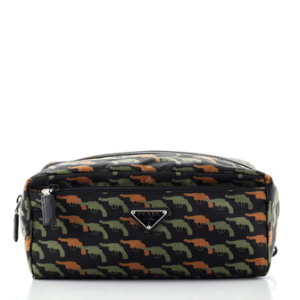 Prada Toiletry Pouch Printed Tessuto