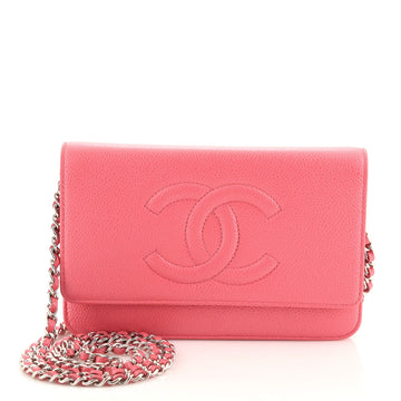 Chanel Timeless Wallet on Chain Caviar