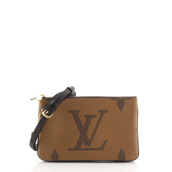 Louis Vuitton Double Zip Pochette Reverse Monogram Giant