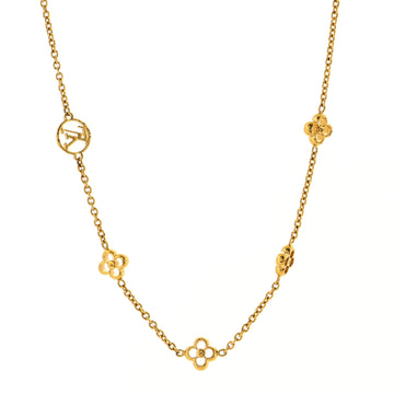 Louis Vuitton Flower Full Necklace Metal