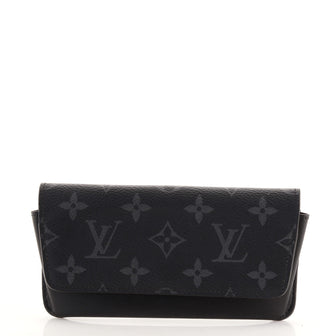 Louis Vuitton Woody Glasses Case Monogram Eclipse Canvas