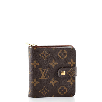 Louis Vuitton Compact Zippe Wallet Monogram Canvas
