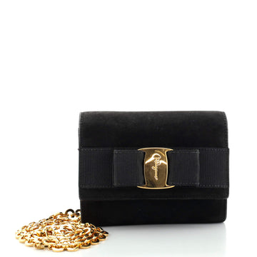 Salvatore Ferragamo Ginny Chain Waist Bag Suede Small