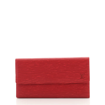 Louis Vuitton Porte Tresor International Wallet Epi Leather