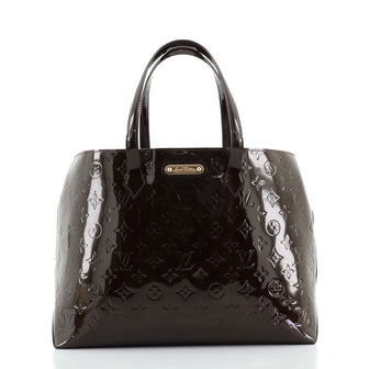 Louis Vuitton Wilshire Handbag Monogram Vernis MM