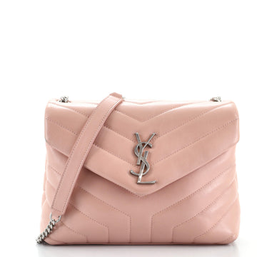 Saint Laurent LouLou Shoulder Bag Matelasse Chevron Leather Small