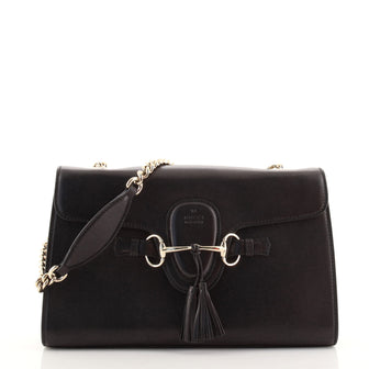 Gucci Emily Chain Flap Bag Leather Medium