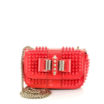 Christian Louboutin Sweet Charity Crossbody Bag Spiked Patent Mini