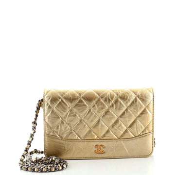 Chanel Gabrielle Wallet on Chain Quilted Aged Calfskin