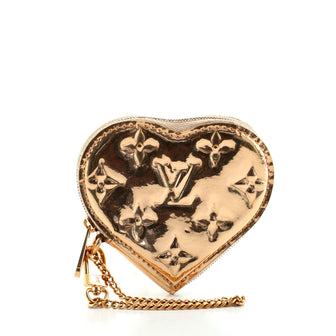 Louis Vuitton Heart Coin Purse Monogram Miroir PVC