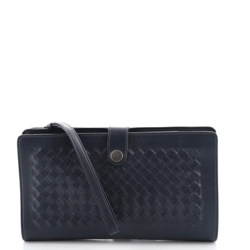 Bottega Veneta Snap Wristlet Organizer Pouch Intrecciato Nappa Medium