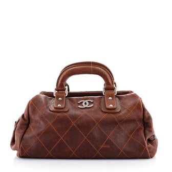 Chanel Outdoor Ligne Doctor Bag Quilted Caviar Small