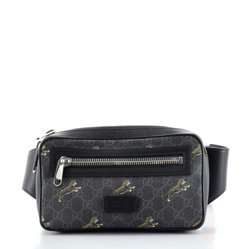 Gucci Soft Zip Belt Bag Printed GG Coated Canvas Small