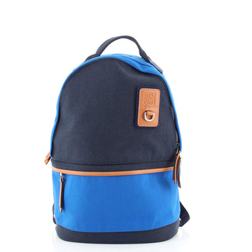 Loewe Eye/Loewe/Nature Tech Backpack Canvas with Leather