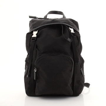 Prada Double Buckle Backpack Tessuto