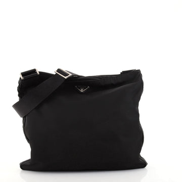 Prada Zip Top Messenger Bag Tessuto Large