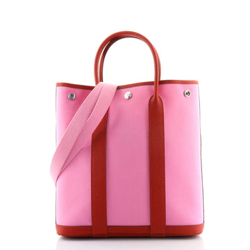 Hermes Garden File Tote Toile and Leather 28