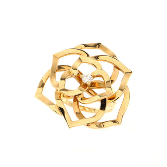 Piaget Rose Ring 18K Yellow Gold with Diamond