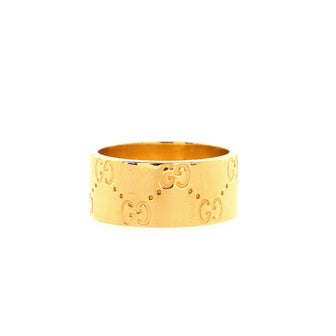 Gucci Icon Band Ring 18K Yellow Gold 9mm