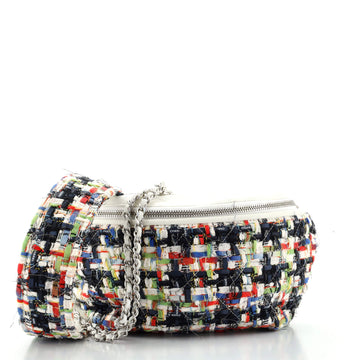 Chanel Convertible Waist Bag Tweed with Quilted Leather