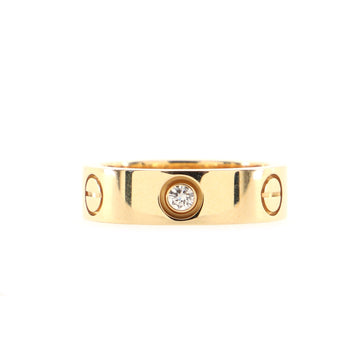 Cartier Love 3 Diamonds Band Ring 18K Yellow Gold with Diamonds