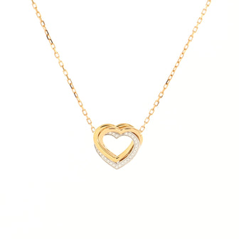 Cartier Trinity de Cartier Heart Pendant Necklace 18K Tricolor Gold with Diamonds