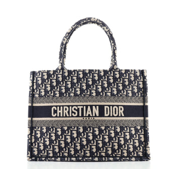 Christian Dior Book Tote Oblique Canvas Small