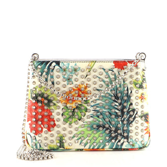 Christian Louboutin Triloubi Chain Bag Printed Leather Small