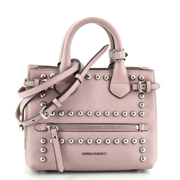 Burberry Banner Tote Studded Leather Baby