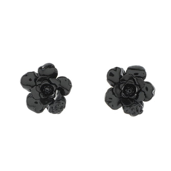 Chanel Camellia Clip-On Earrings Resin