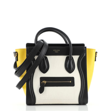 Celine Tricolor Luggage Bag Leather Nano