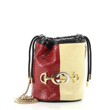 Gucci Zumi Bucket Bag Snakeskin Mini