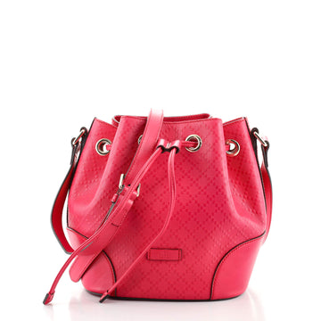 Gucci Bright Bucket Bag Diamante Leather Small
