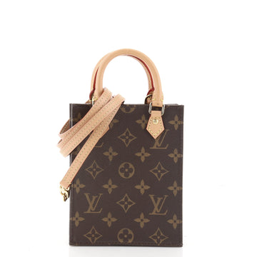 Louis Vuitton Petit Sac Plat Bag Monogram Canvas