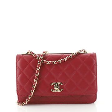 Chanel Trendy CC Wallet on Chain Quilted Lambskin