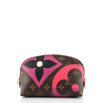Louis Vuitton Cosmetic Pouch Limited Edition Game On Monogram Canvas