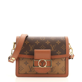 Louis Vuitton Dauphine Shoulder Bag Reverse Monogram Canvas Mini