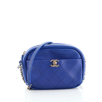 Chanel Casual Trip Camera Case Quilted Goatskin Small