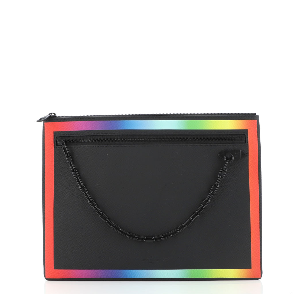 Louis Vuitton Taiga Rainbow Pochette A4 (SHG-36906) – LuxeDH