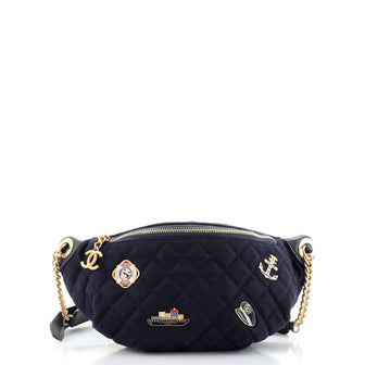 Chanel Paris-Hamburg Charms Waist Bag Quilted Wool and Lambskin