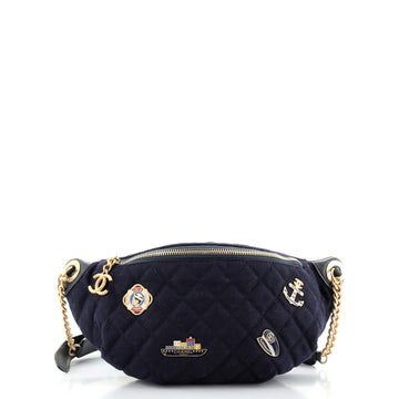 Chanel Paris-Hamburg Charms Waist Bag Quilted Wool and Lambskin