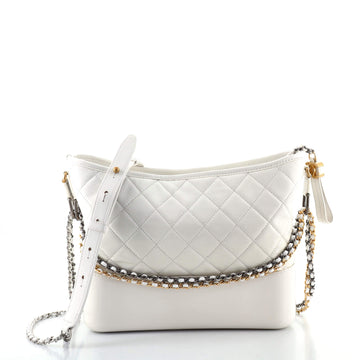 Chanel Gabrielle Hobo Quilted Goatskin and Patent Medium
