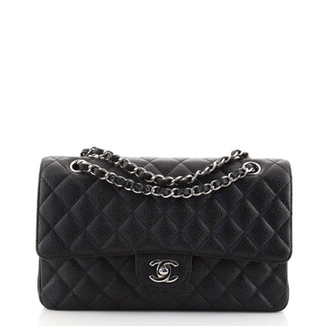 Chanel Classic Double Flap Bag Quilted Caviar Medium