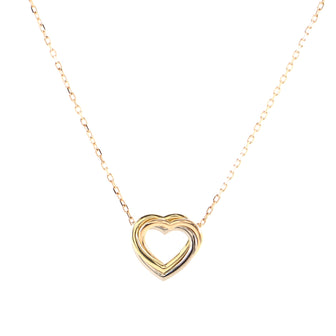 Cartier Trinity Heart Pendant Necklace 18K Tricolor Gold